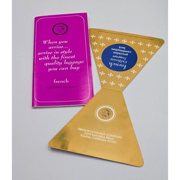 Vintage French Company Patchwork Suede Leather Travel Handbag Sz L 2710 - Picture 13 of 16